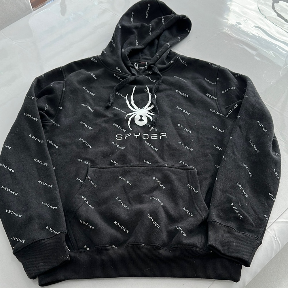 Spyder Black Hoodie for Men